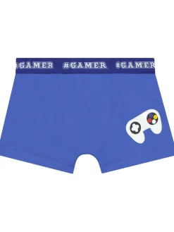 Harry Bear Blue Boys Gaming Trunks 3 Pack^BOY Underwear