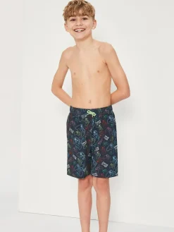 Harry Bear Blue Boys Gaming Swim Shorts