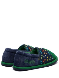 Sale Harry Bear Blue Dinosaur Printed Slippers