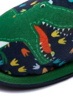 Sale Harry Bear Blue Dinosaur Printed Slippers