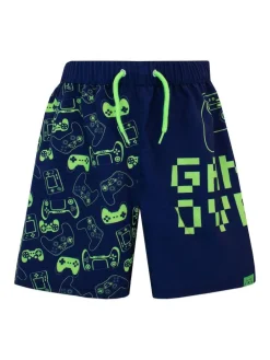 Harry Bear Blue Gaming Swim Shorts^BOY Swimwear|Swimwear