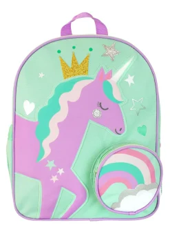 Best Harry Bear Green Unicorn Animal Print Backpack