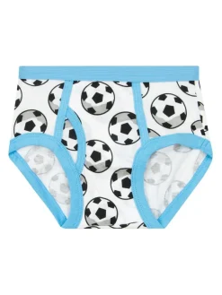 Harry Bear White Football 100% Cotton Underwear 5 Pack^BOY Underwear