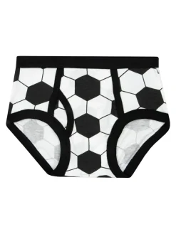 Harry Bear White Football 100% Cotton Underwear 5 Pack^BOY Underwear