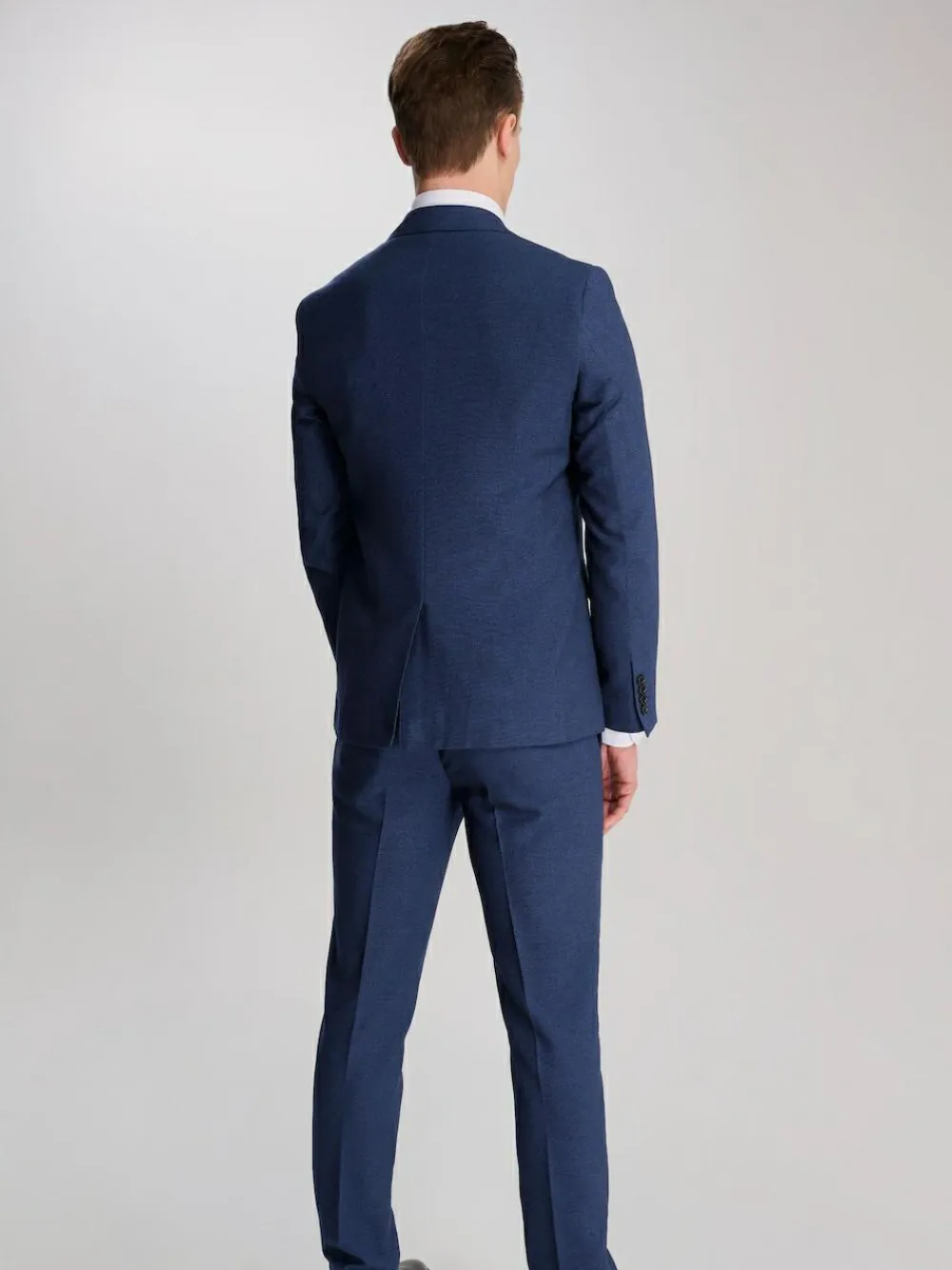 Harry Brown Slim Fit Suit Archie Melange Jacket^ Blue Suits