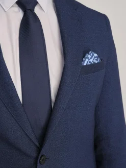 Harry Brown Slim Fit Suit Archie Melange Jacket^ Blue Suits