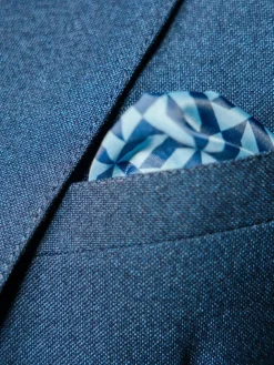 Harry Brown Slim Fit Suit Archie Melange Jacket^ Blue Suits