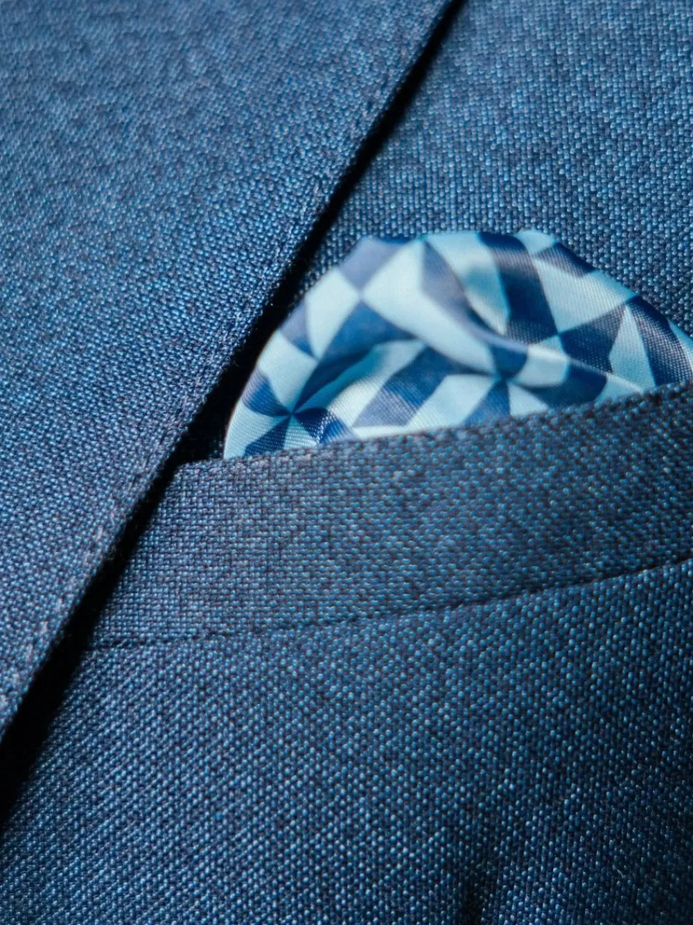 Harry Brown Slim Fit Suit Archie Melange Jacket^ Blue Suits