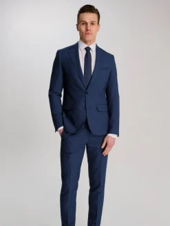 Harry Brown Slim Fit Suit Archie Melange Jacket^ Blue Suits