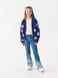 Hatley Blue Hearts Flared Leg Denim Jeans^ Jeans