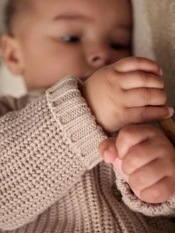 Next Chunky Knitted Embroidered Baby Cardigan^BOY Unisex|Baby Winter Clothing