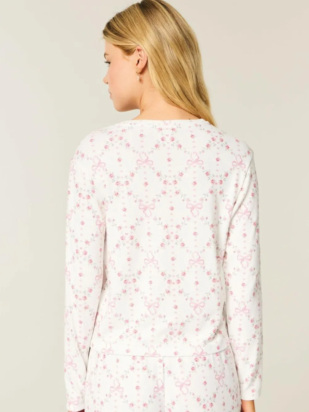 Hollister Cosy Long Sleeve White Pyjama Top^Women Pyjamas