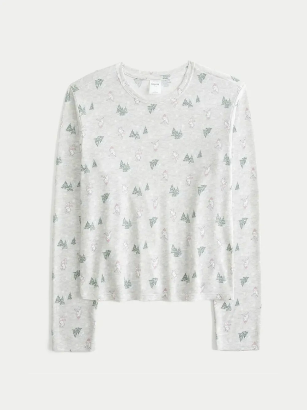 Hollister Cozy Long Sleeve White Pyjama Top^Women Pyjamas