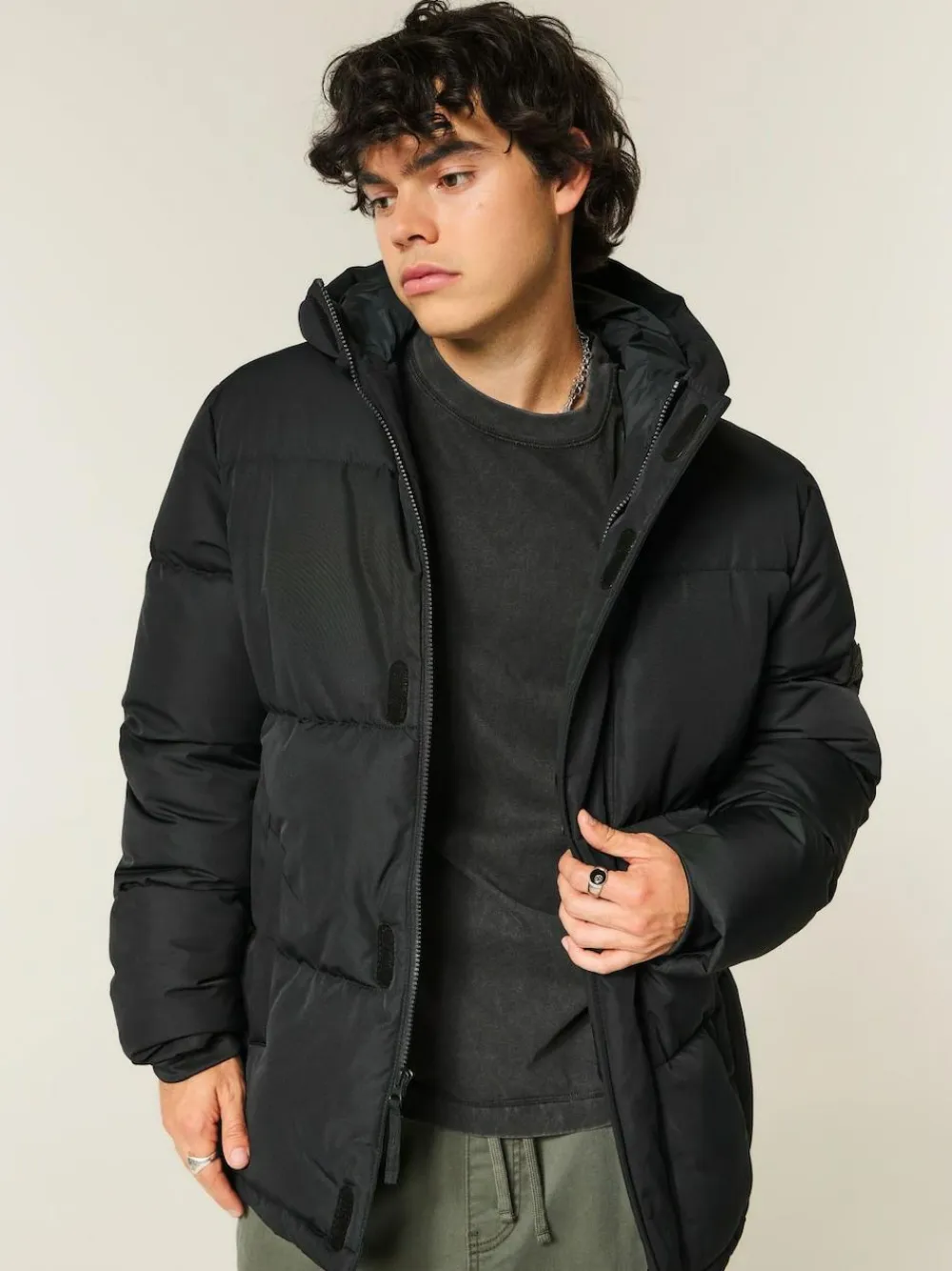 New Hollister Parka Puffer Coat