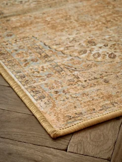 Next Washable Emporium Oriental Runner Honey Yellow