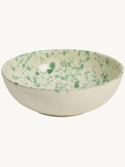 Outlet Hot Pottery 12 Piece Splatter Signature Dinner Set Pistachio