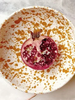 Hot Pottery Set of 4 Splatter Pasta Bowls^ Dinner Sets & Pasta Bowls