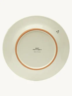 Outlet Hot Pottery Set of 4 Splatter Side Plates Cranberry