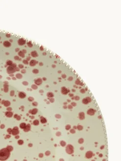 Outlet Hot Pottery Set of 4 Splatter Side Plates Cranberry