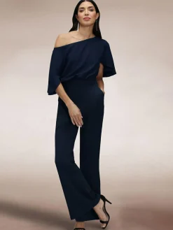 Online Hot Squash Blue Drop Shoulder Jumpsuit