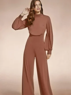 Hot Squash Wide Leg Jumpsuit with Blouson Sleeve^Women Jumpsuits & Playsuits