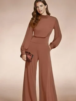 Hot Squash Wide Leg Jumpsuit with Blouson Sleeve^Women Jumpsuits & Playsuits