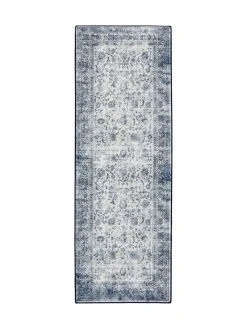 Clearance Hug Rug Navy Blue British Made Washable Vintage Imperial Runner