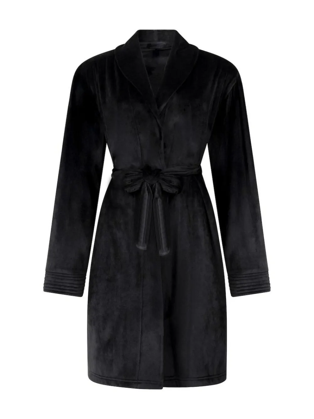 New Hunkemoller Velours short Black Bath Robe