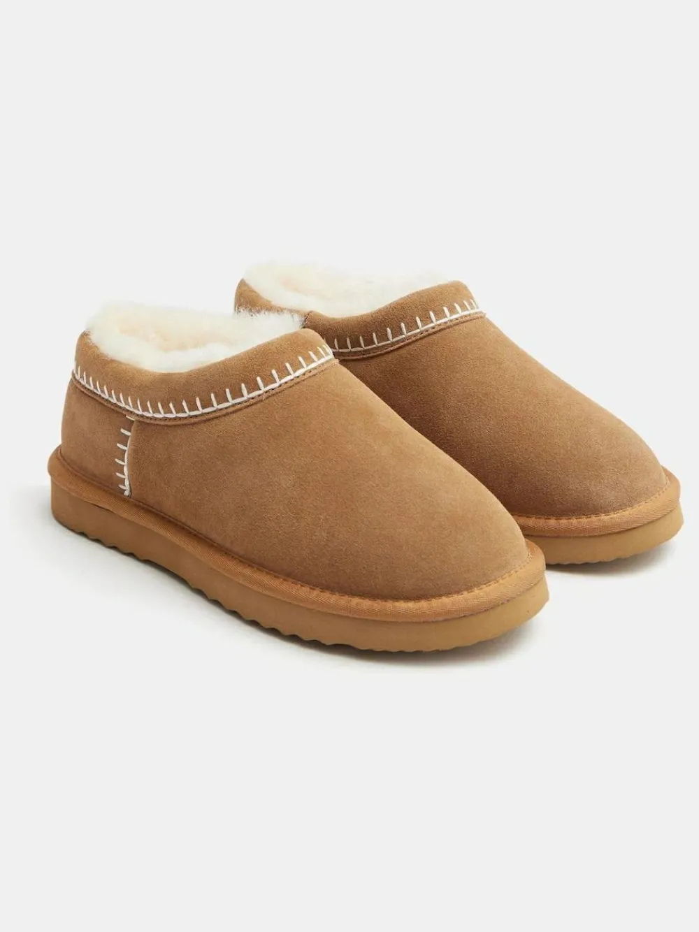 Hush Padded Collar Shearling Snug Slippers^Women Slippers