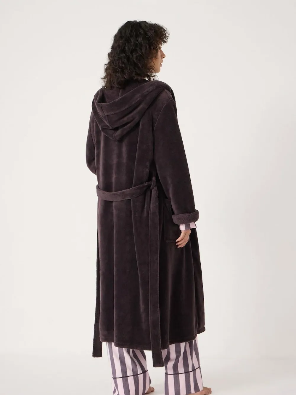 Hush Fluffy Hooded Dressing Gown^Women Bathrobes