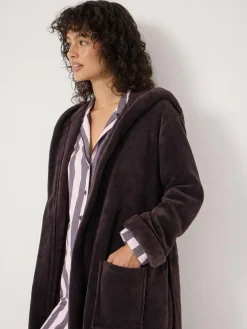 Hush Fluffy Hooded Dressing Gown^Women Bathrobes