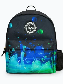 Hot Hype . Boys 3D Droplets Iconic Black Backpack