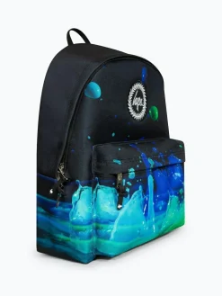 Hot Hype . Boys 3D Droplets Iconic Black Backpack