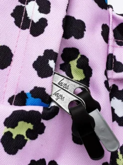 Discount Hype . Kids Purple Leopard Print Backpack