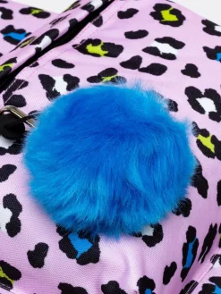 Discount Hype . Kids Purple Leopard Print Backpack