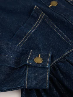 Hot Next Indigo Blue Peplum Hem Denim Jacket (3-16yrs)