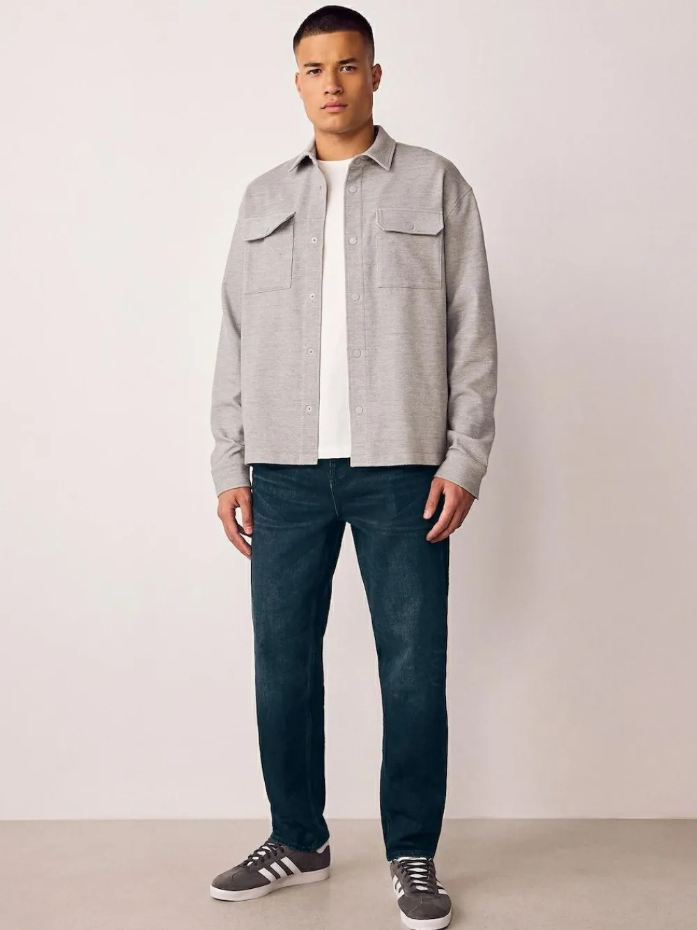 Next Regular Tapered Fit Authentic Stretch Denim Jeans Ink