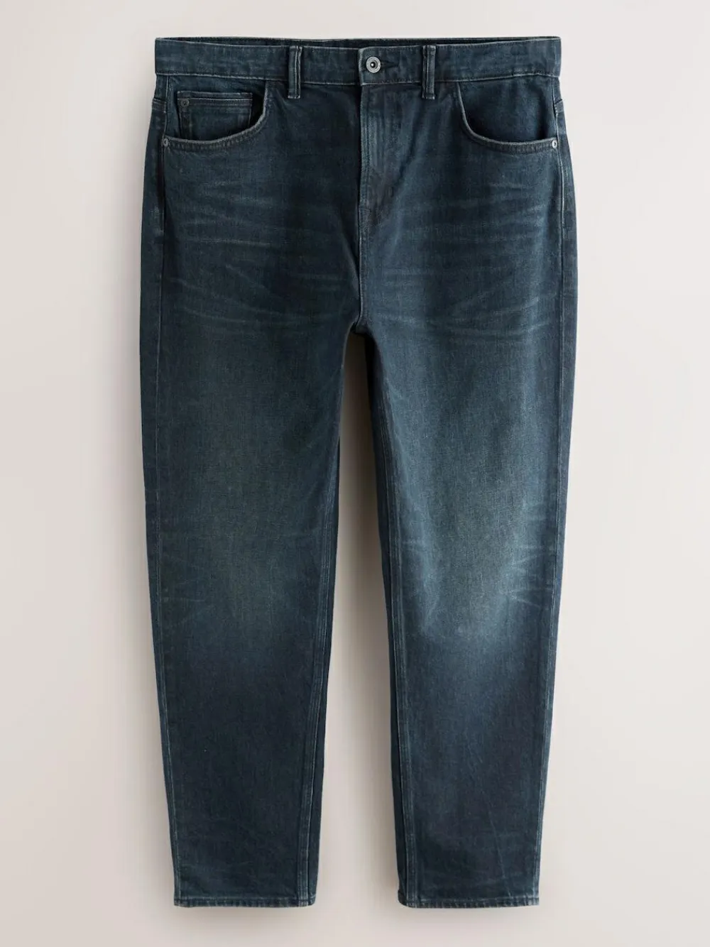 Next Regular Tapered Fit Authentic Stretch Denim Jeans Ink
