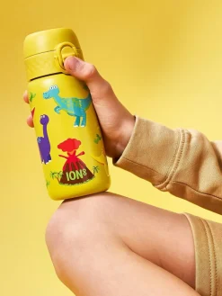 Ion8 Dinosaurs Print 320ml Insulated Steel Water Bottle^ Branded Kitchenware