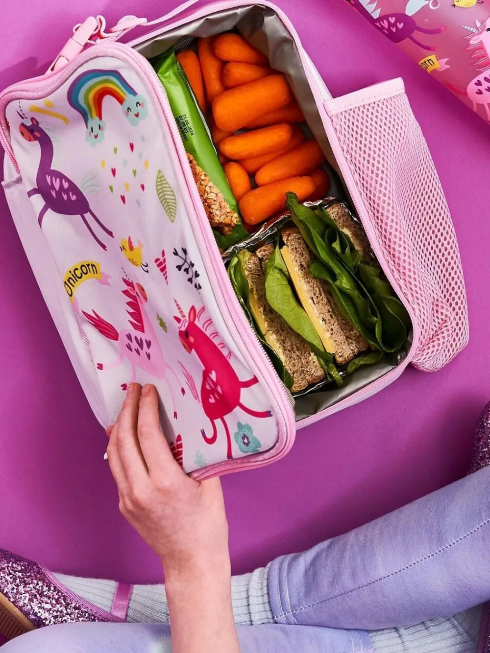 Ion8 Unicorns Lunch Bag and Leak Proof Recyclon Water Bottle Bundle^ Branded Kitchenware