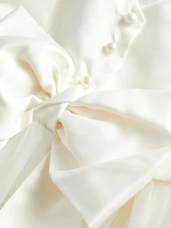 New Next Flower Girl Bow Dress (3mths-16yrs) Ivory Cream