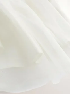 New Next Flower Girl Bow Dress (3mths-16yrs) Ivory Cream