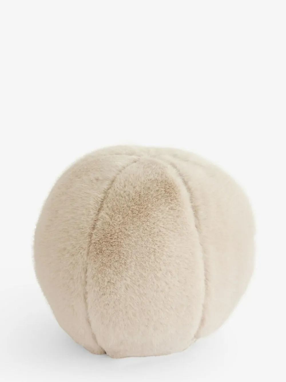 Hot Next Round Luxe Plush Faux Fur Cushion Ivory