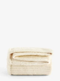 Next Stripe Texture Fleece Throw^ Cushions & Throws