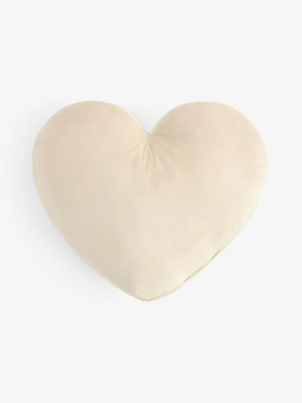 Next Ivory Valentines 3D Pleated Velvet Heart Cushion^ Cushions & Throws