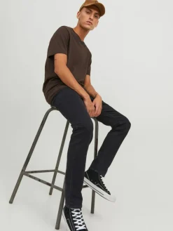 Online JACK & JONES Black Glenn Slim Fit Jeans