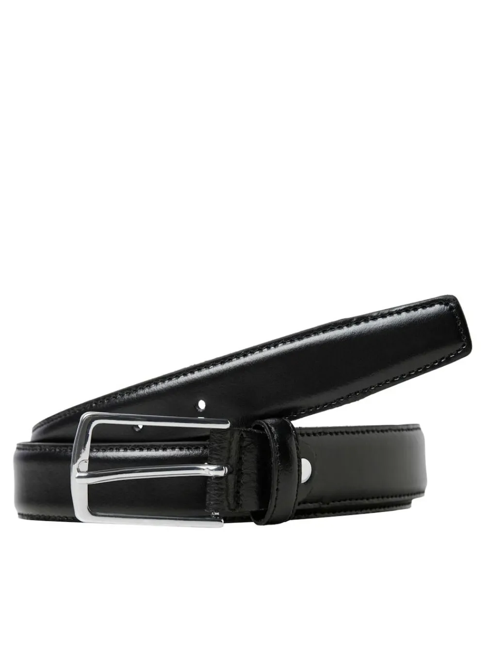 Outlet JACK & JONES Black Leather Belt