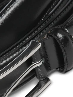 Outlet JACK & JONES Black Leather Belt
