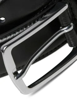 Outlet JACK & JONES Black Leather Belt