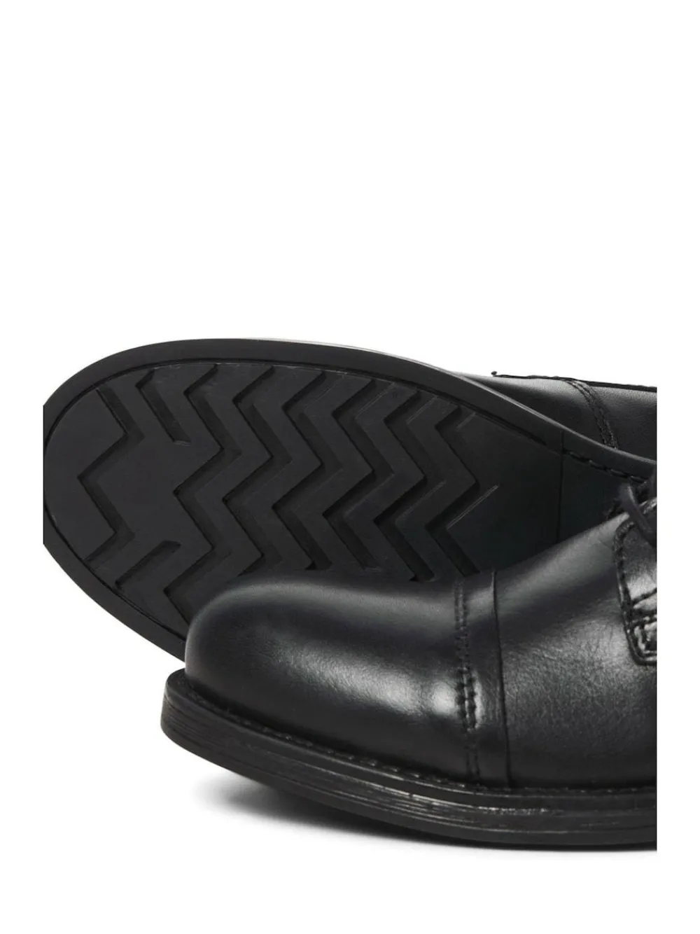 Sale JACK & JONES Leather Boots Black